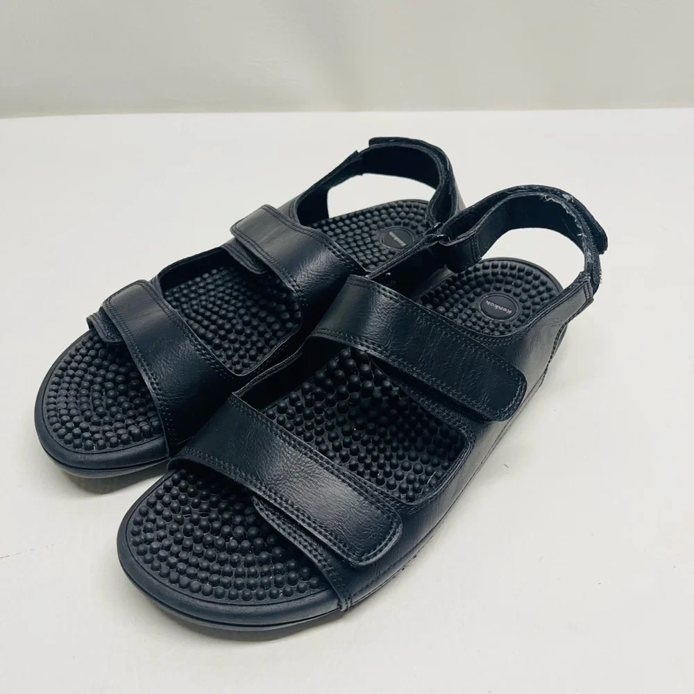 Kenkoh Balance Black Massage Sandals size 10